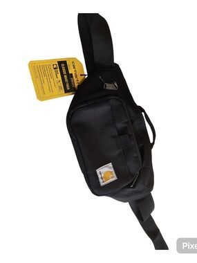 NWT Carhartt Classic Waist Pack Crossbody Sling Bag Black Rain Defender CB0554